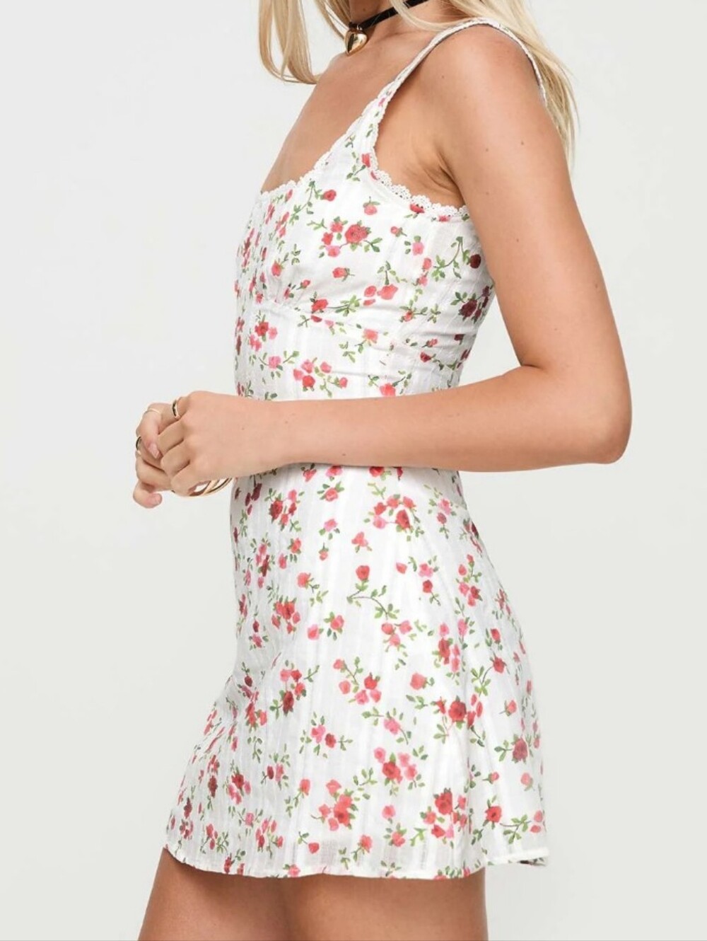 Reformation Hedy Floral Wrap Dress